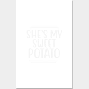 She's my sweet potato , Yes I YAM - Funny Couple Halloween costume Posters and Art